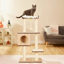 Frisco 47.5-in Modern Cat Tree & Condo