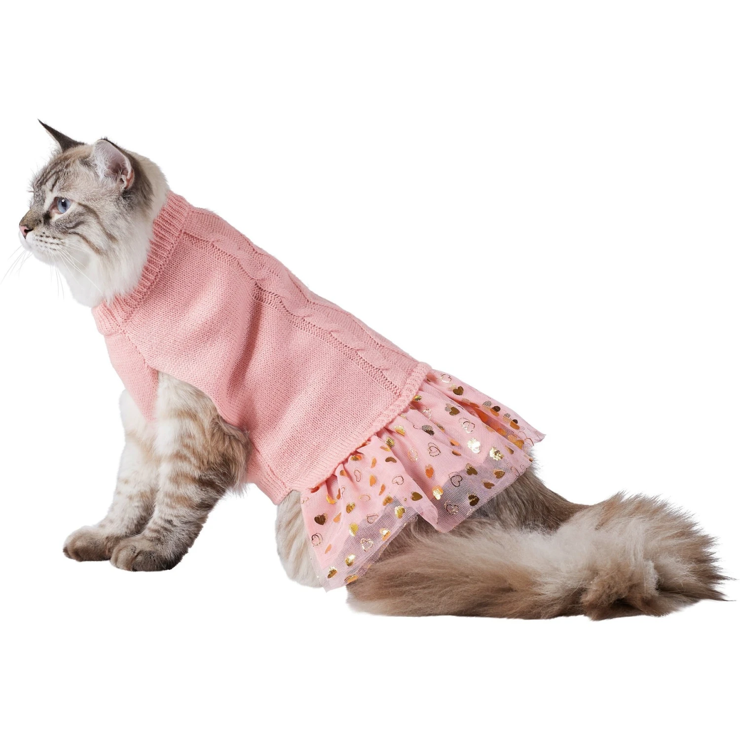 Frisco Cable Knit Dog & Cat Sweater Dress - Image 3