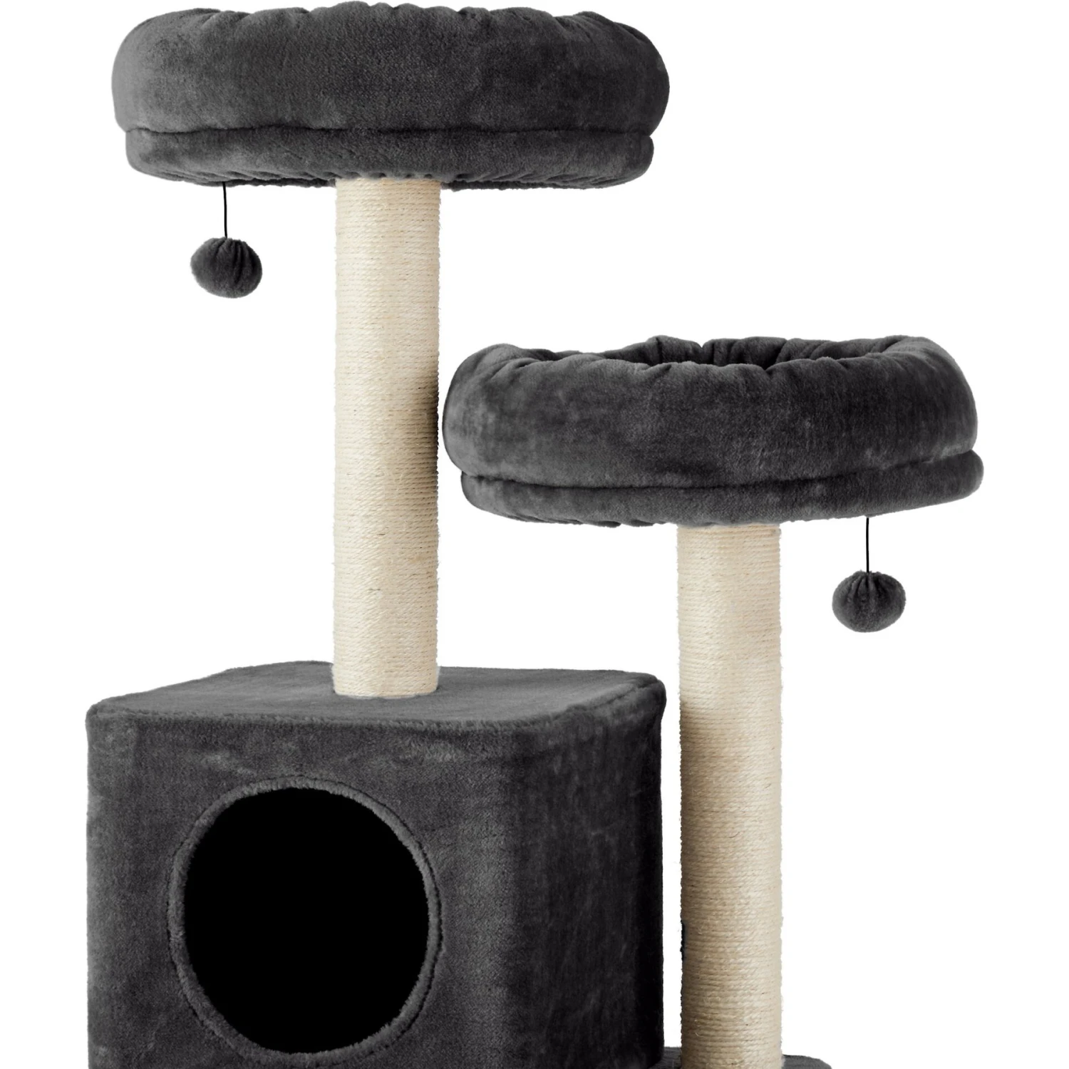 Frisco 55-in Faux Fur Cat Tree & Condo - Image 4
