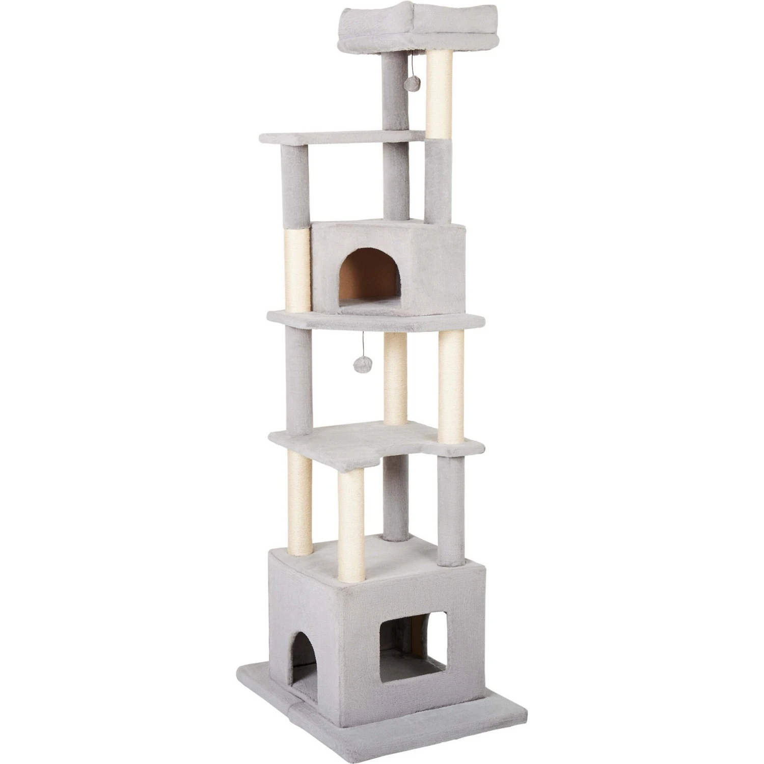 Frisco 80-in Faux Fur Cat Tree & Condo - Image 3