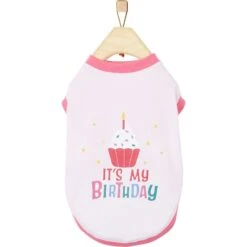 Frisco It's My Birthday Dog & Cat T-Shirt, Pink
