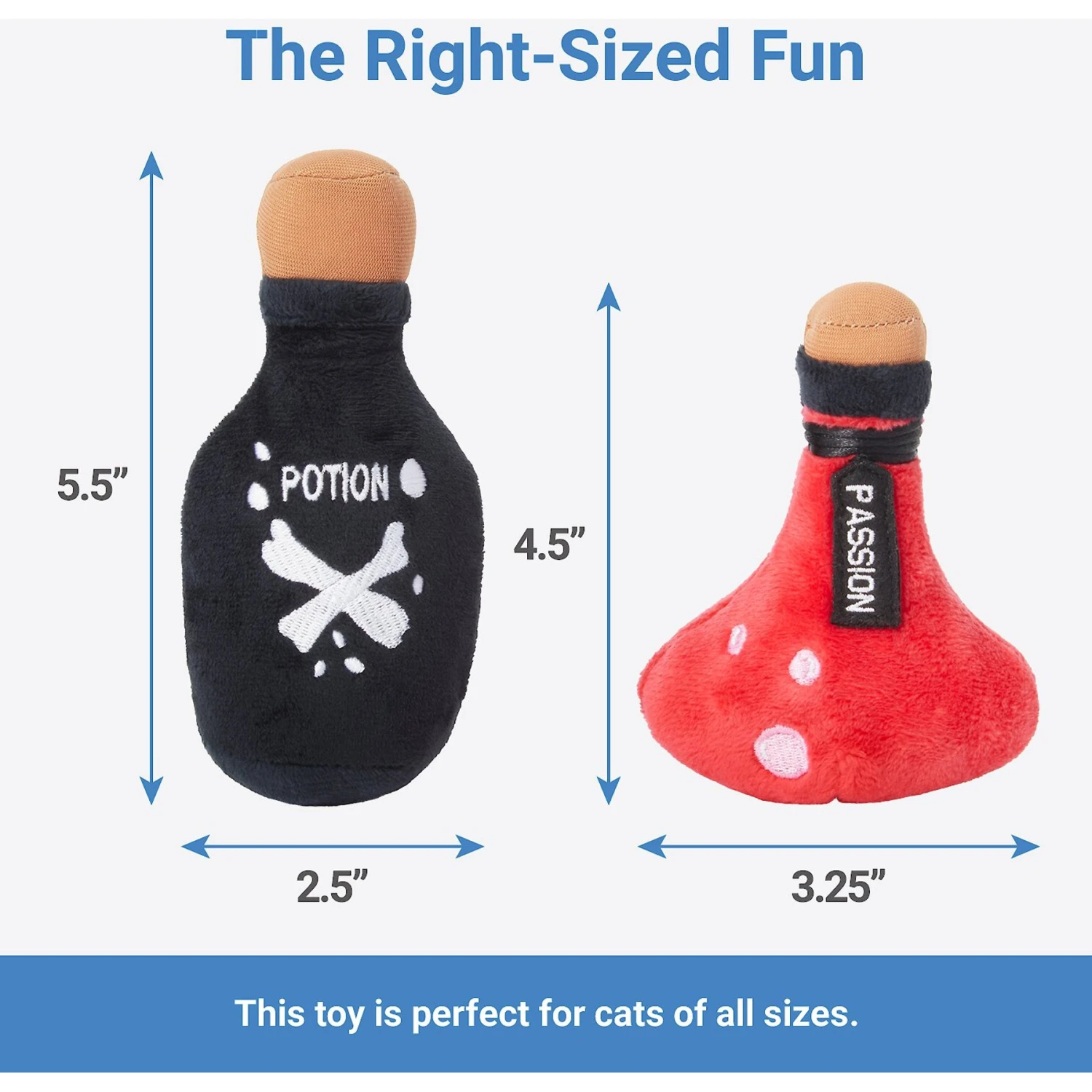 Frisco Magic Potions Plush Cat Toy With Catnip, 2 Count - Image 2