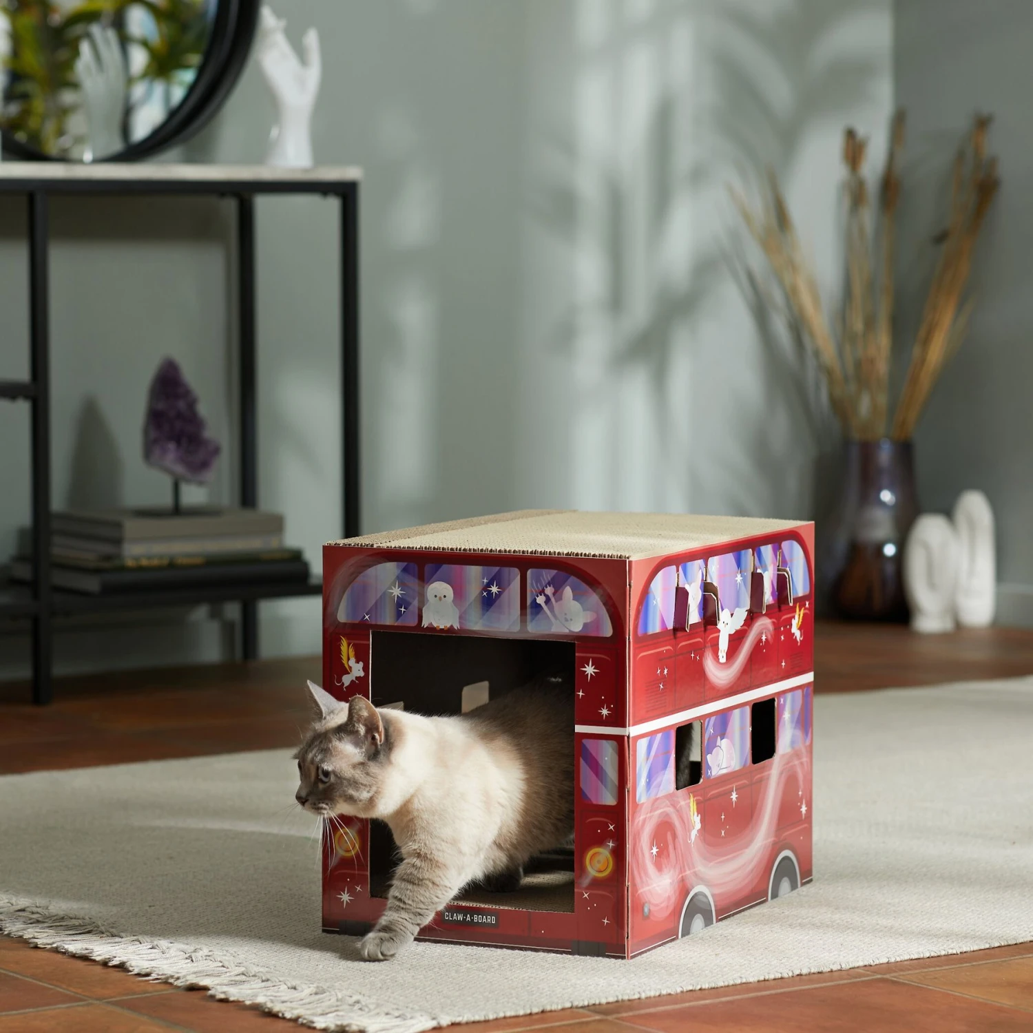 Frisco Magic Bus Cardboard Cat House, 2-Story - Image 4