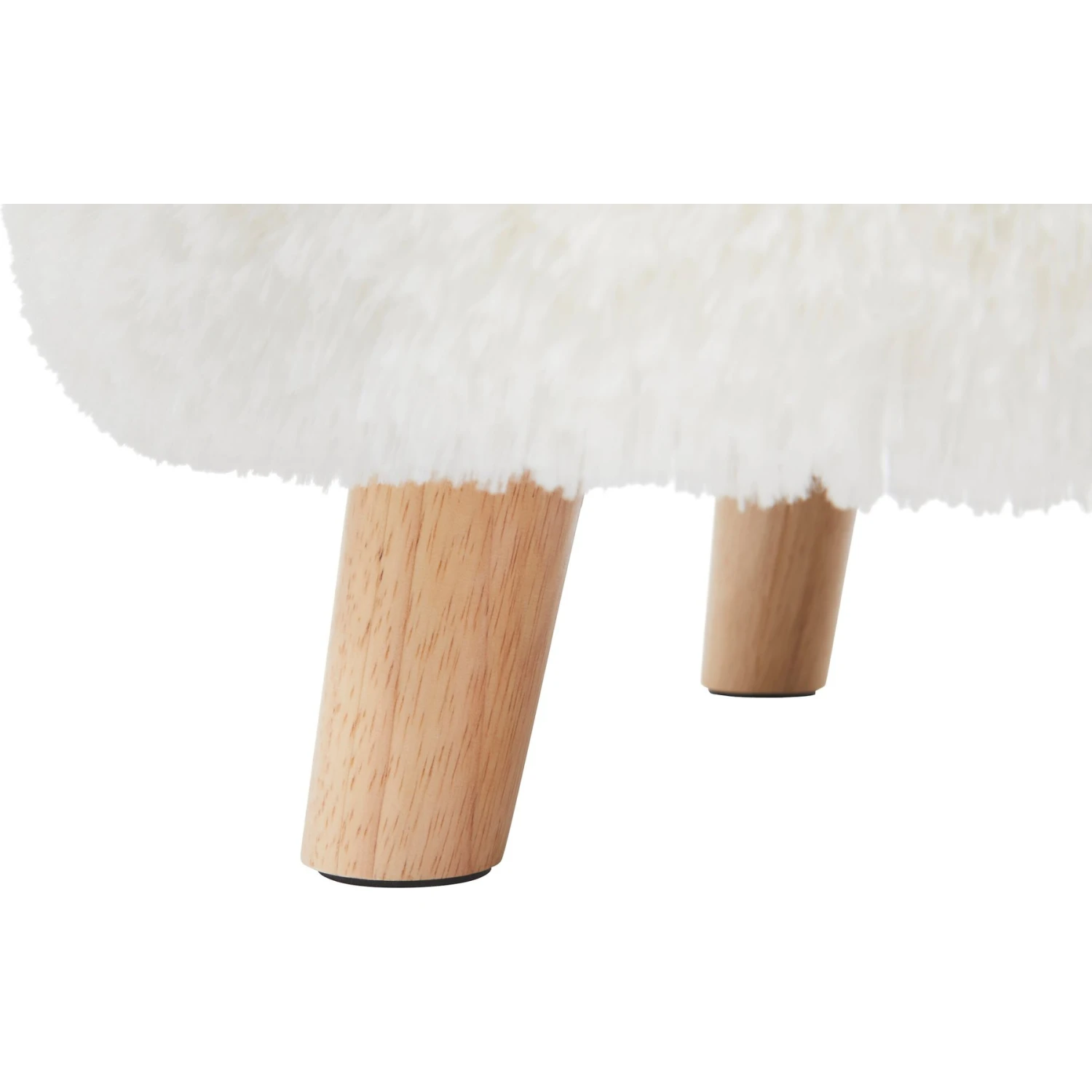 Frisco Eyelash Fur Round Elevated Cat Bed - Image 3