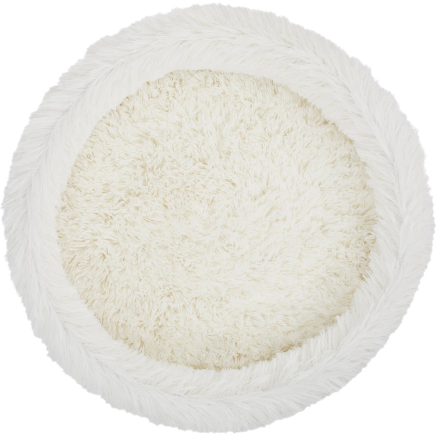 Frisco Eyelash Fur Round Elevated Cat Bed - Image 4