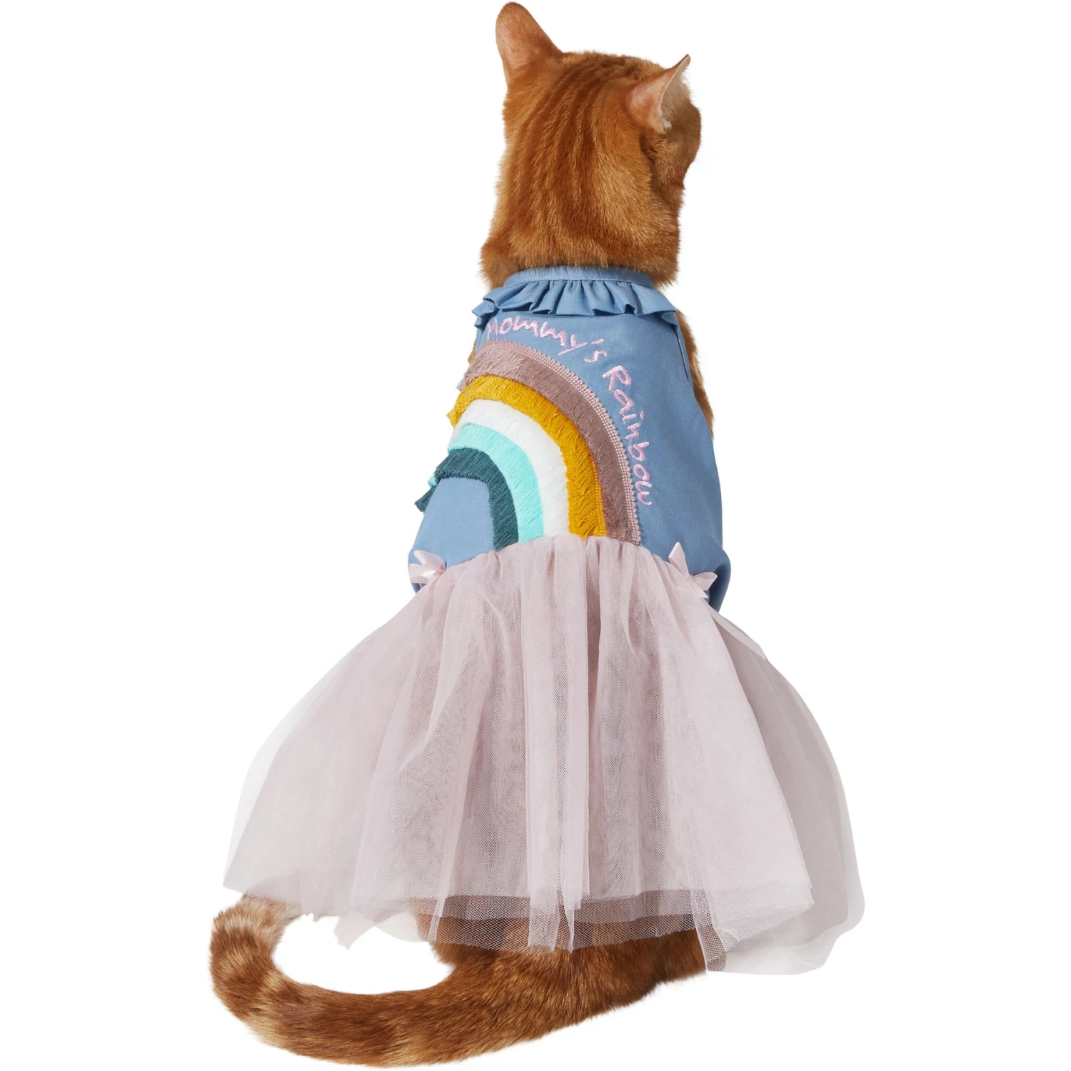 Frisco Rainbow Denim Dog & Cat Dress - Image 3