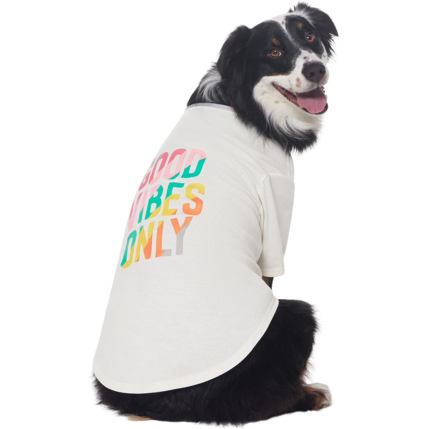 Frisco Good Vibes Only Dog & Cat T-Shirt - Image 4